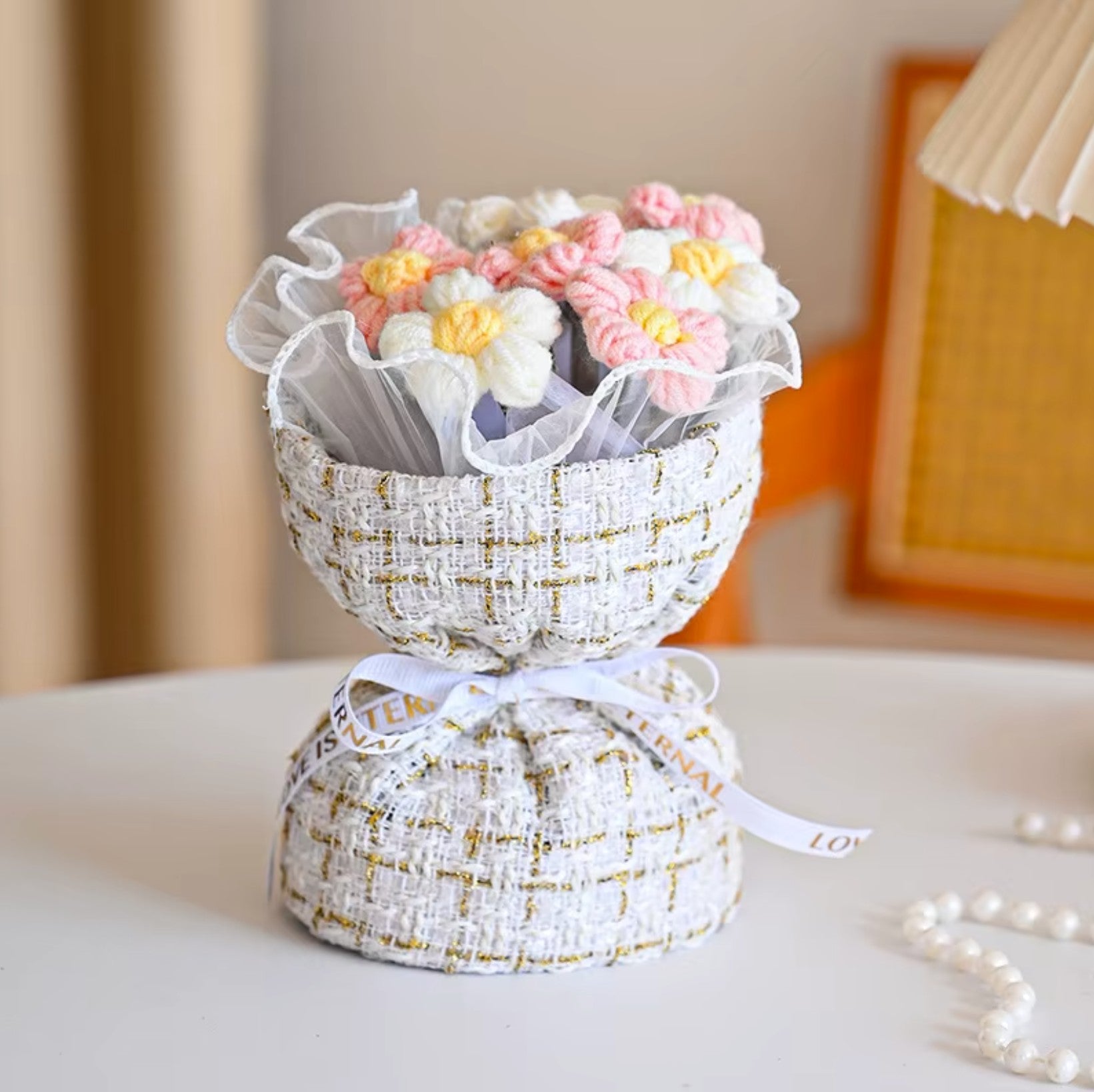 Eternal Knitted Flowers Bouquet – A Timeless Gift of Love