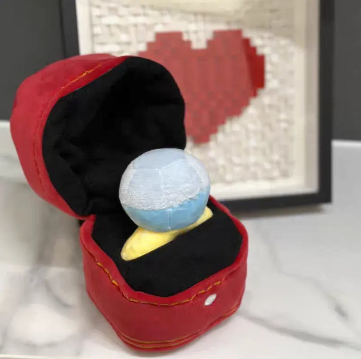 Diamond Ring Box Plush - A Heartfelt Symbol of Love