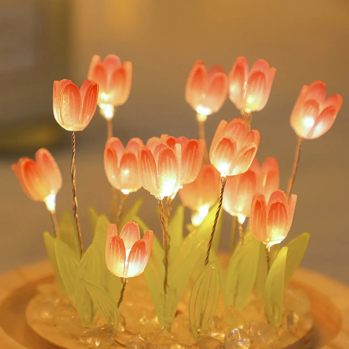 Elegant Tulip Lamp – Perfect Bedside Ambience