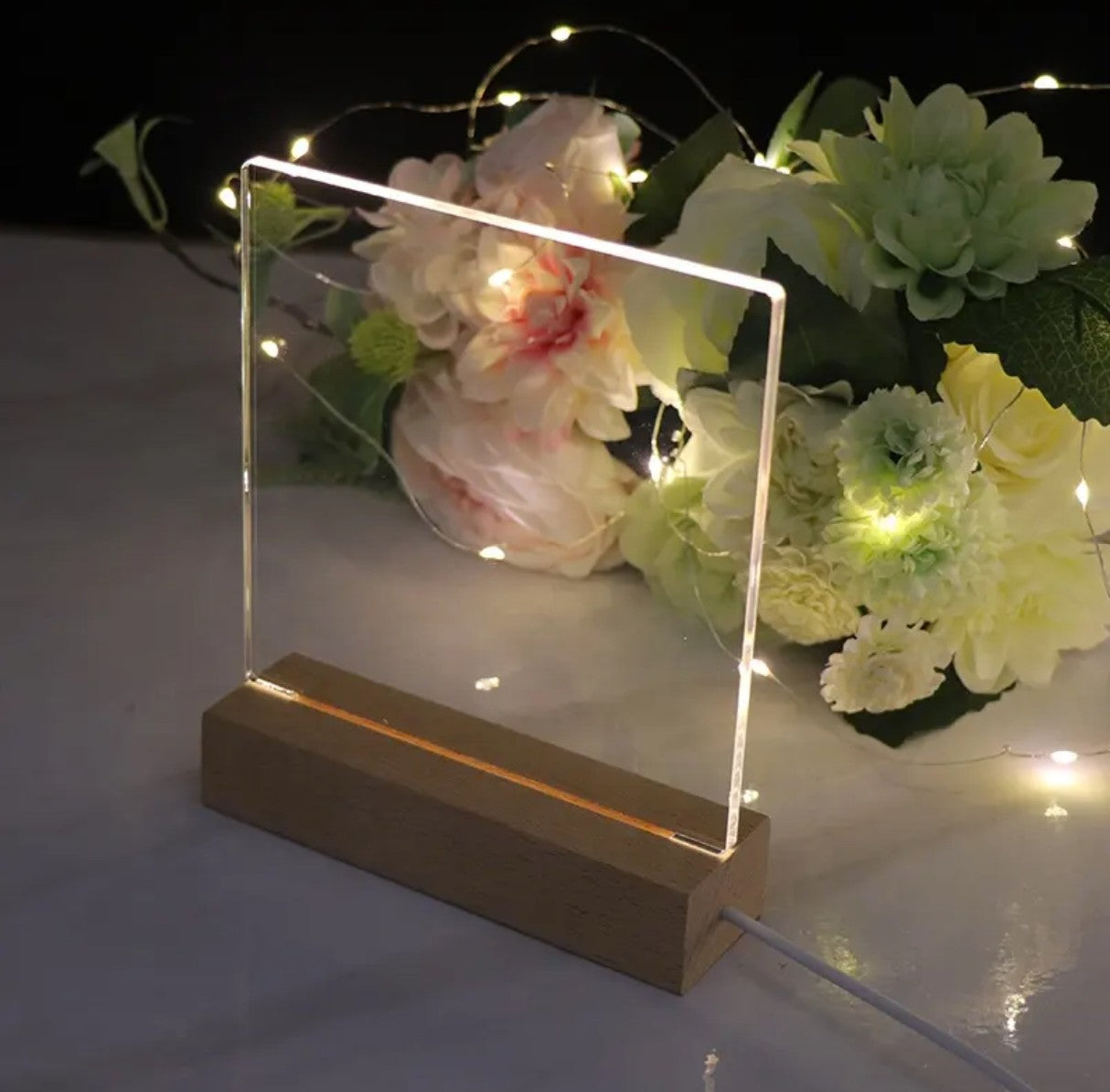 Personalized USB-Powered Message Board with Soft Ambient Light